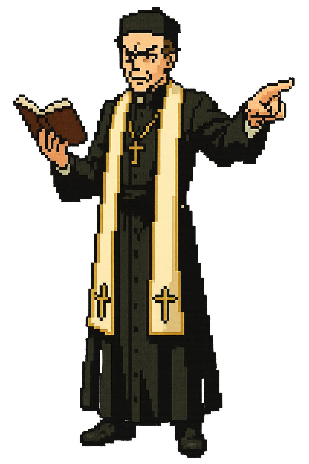 judgemental priest