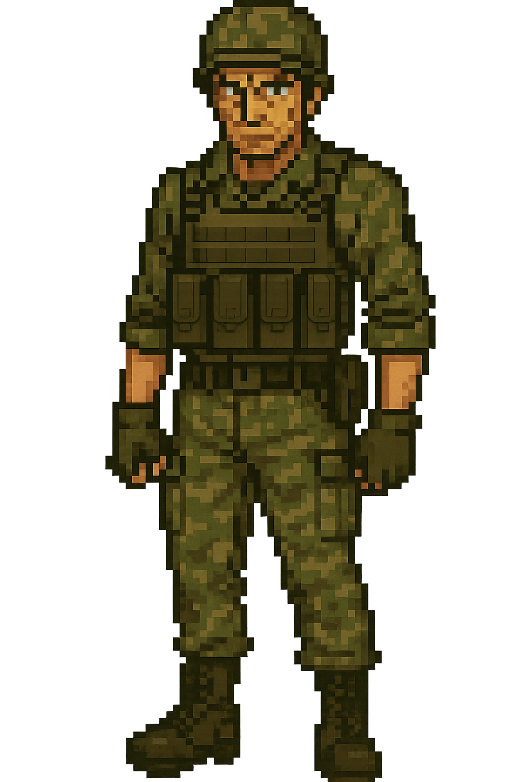 traumatized military man