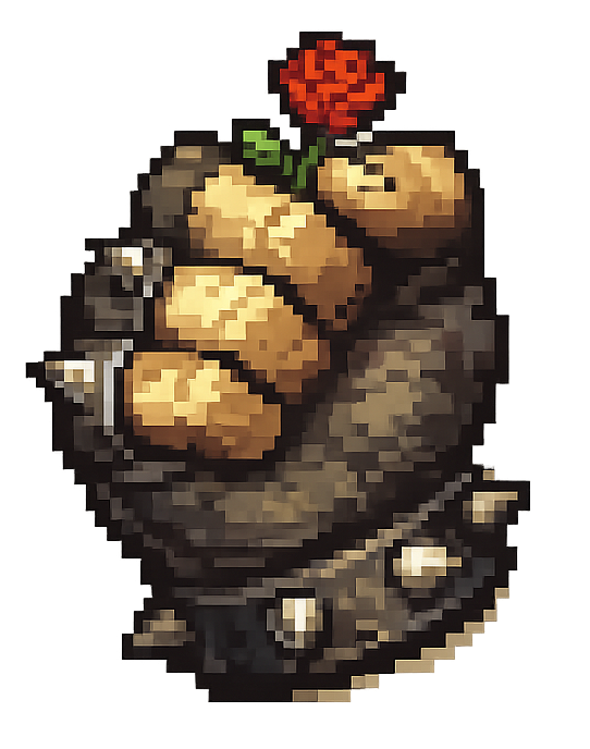 giant with golden heart